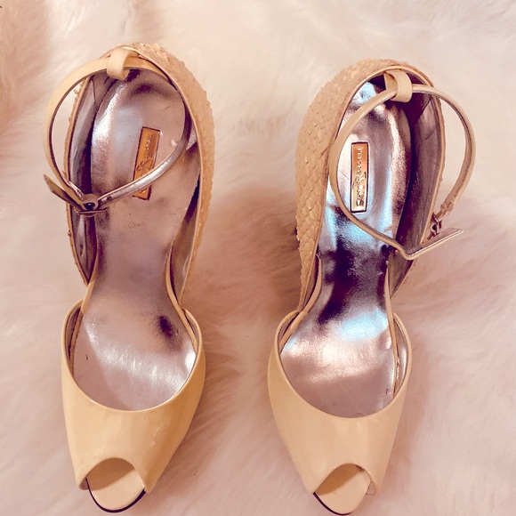 NEW REPORT SIGNATURE NEW CREAM PLATFORM HEELS 6.5 - Picture 4 of 8